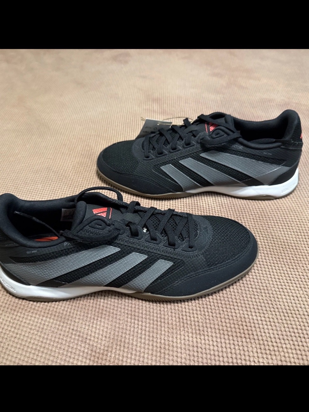 adidas Predator League IN Indoor Soccer Shoes Black ID3781 Mens 8.5 Womens 9.5.